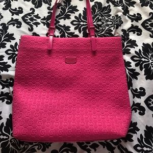 Michael Kors pink neoprene tote!!